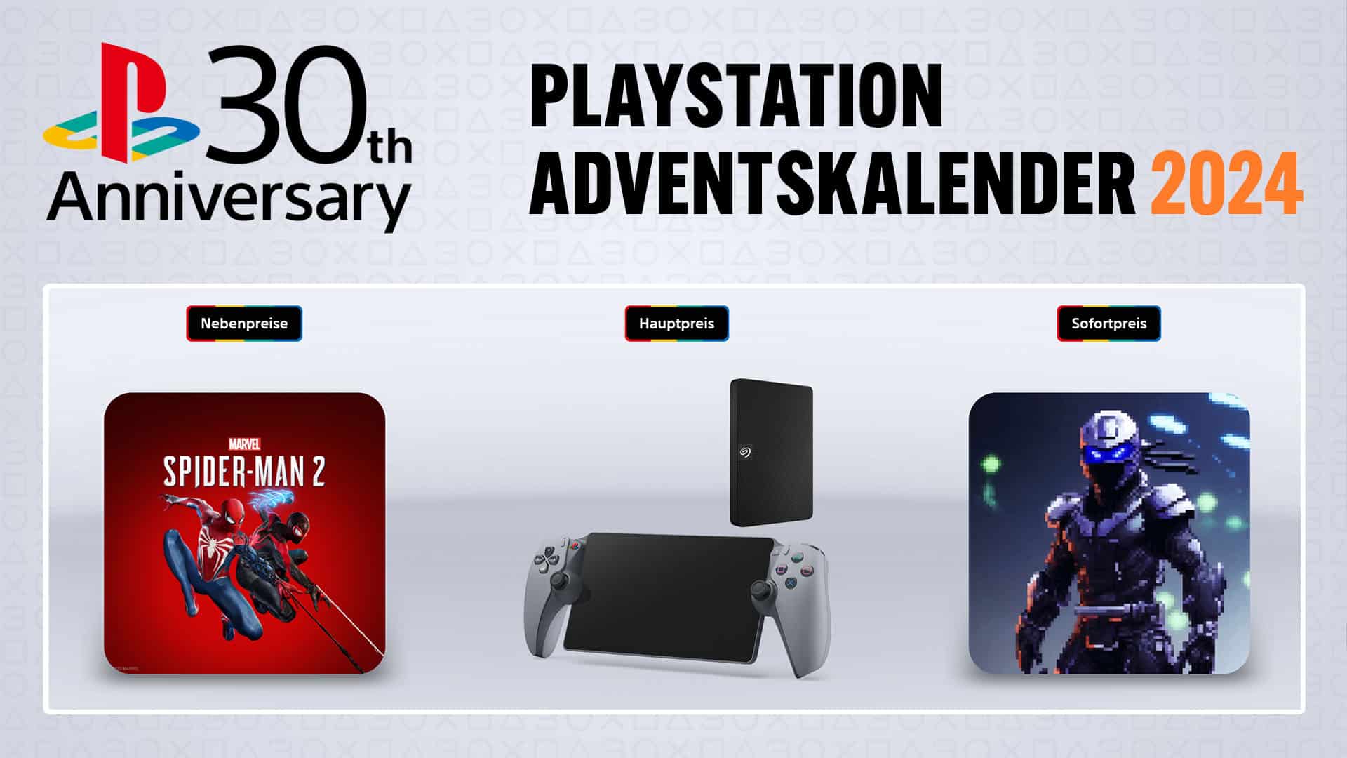 Calendrier de l'Avent PlayStation 2024 :Jour 6 avec PS Portal dans l'édition 30e anniversaire et Spider-Man 2