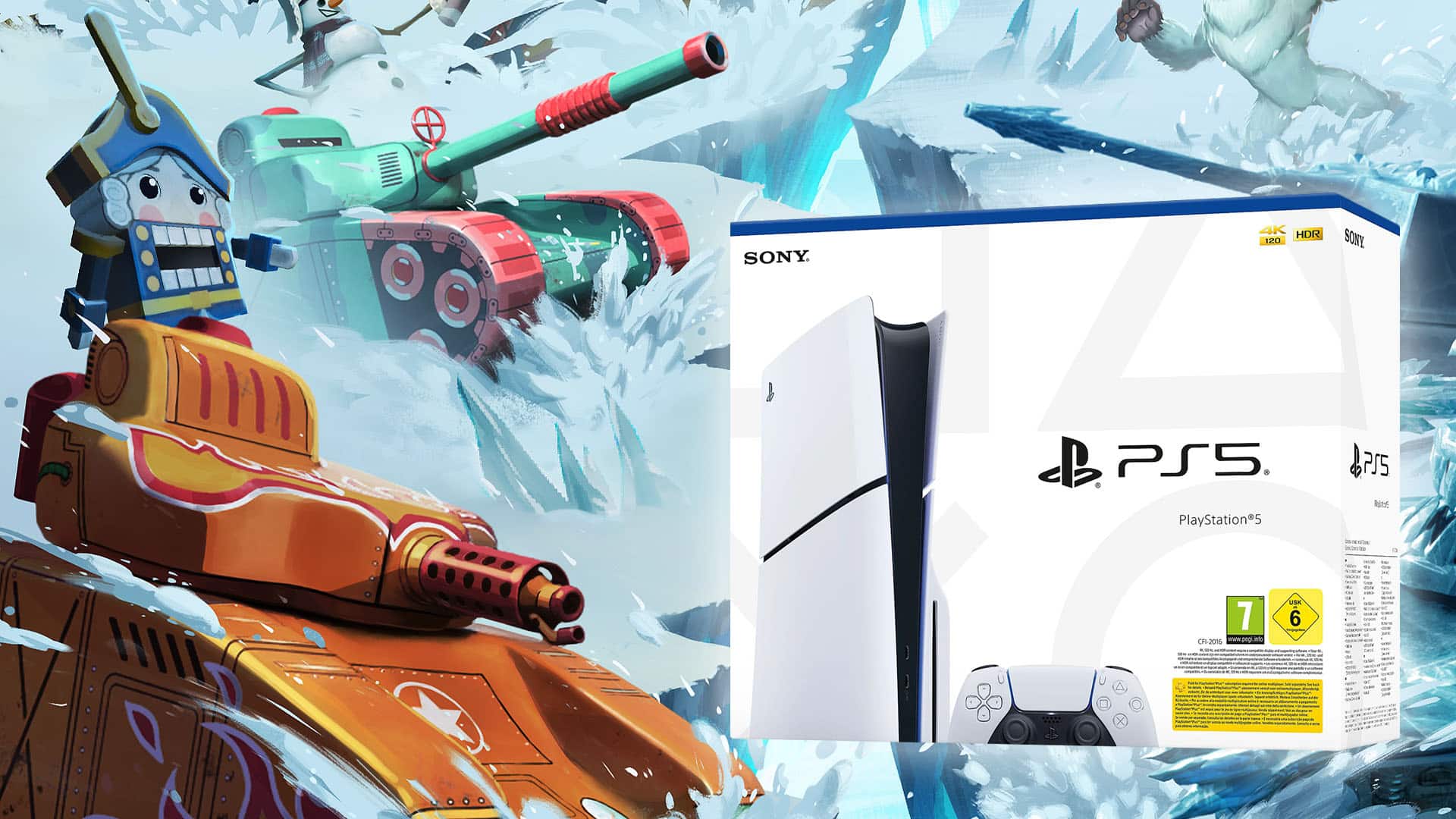 Armure moderne de World of Tanks :Gagnez une PS5 Slim sur PLAY3.DE au début du Winter Festival