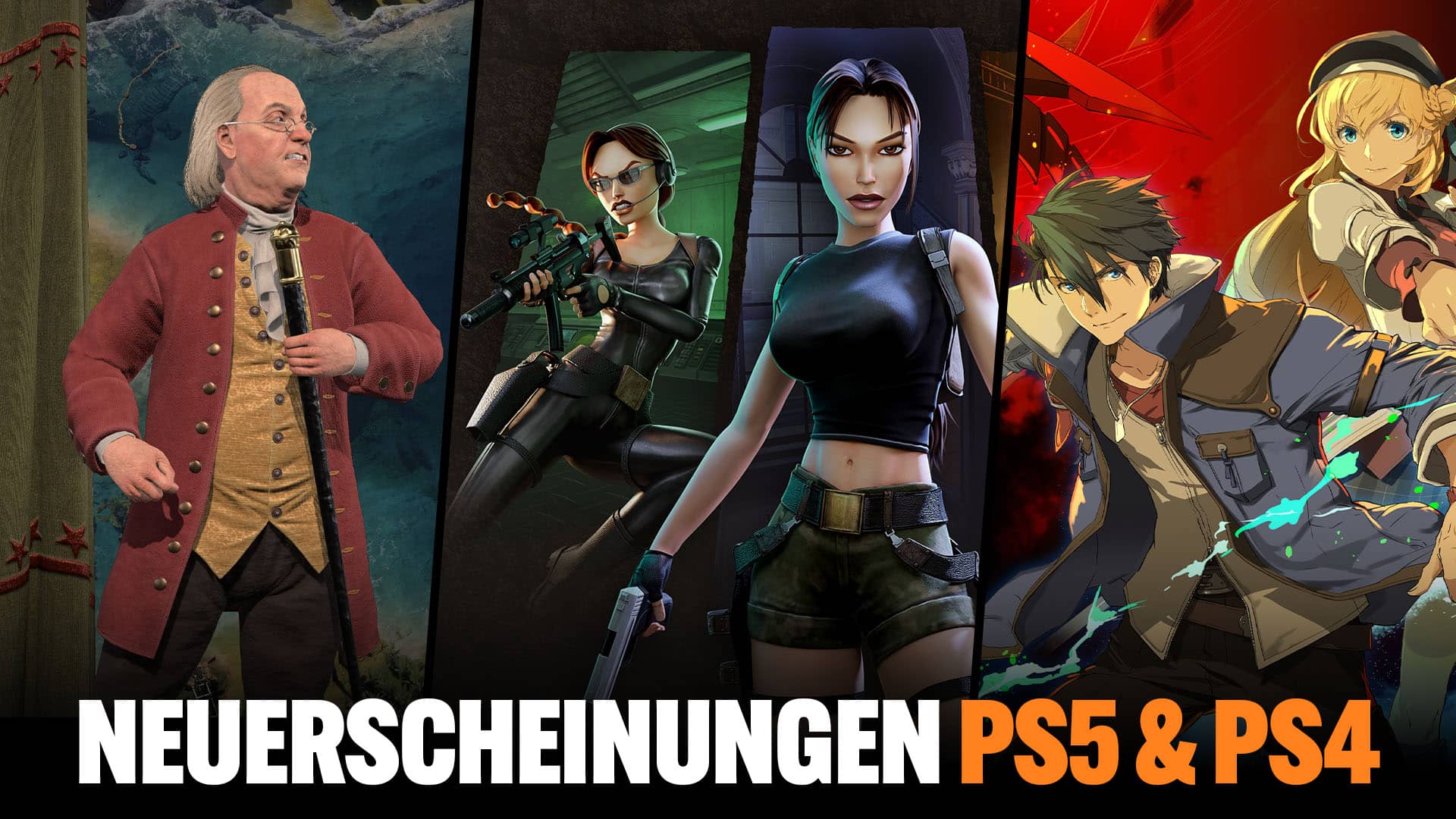 PS5 et PS4:Civ 7, Tomb Raider 4-6 Remastered et plus 