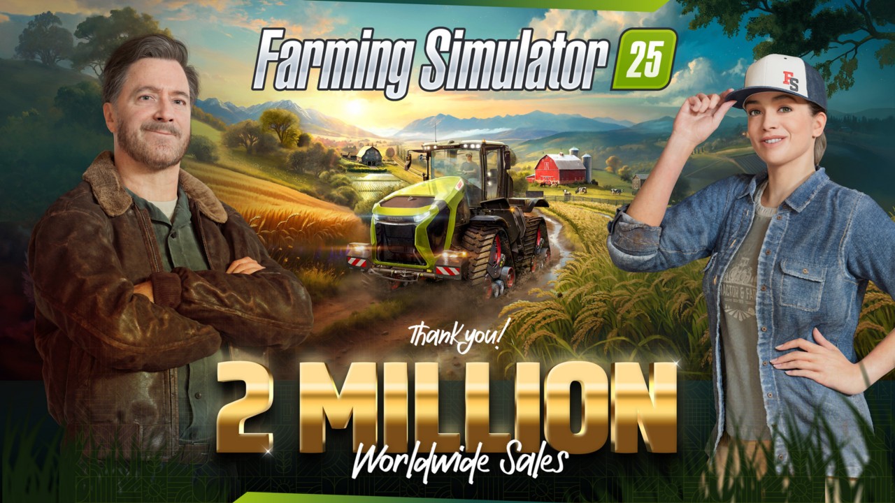 Farming Simulator 25: Deux millions d'unités vendues