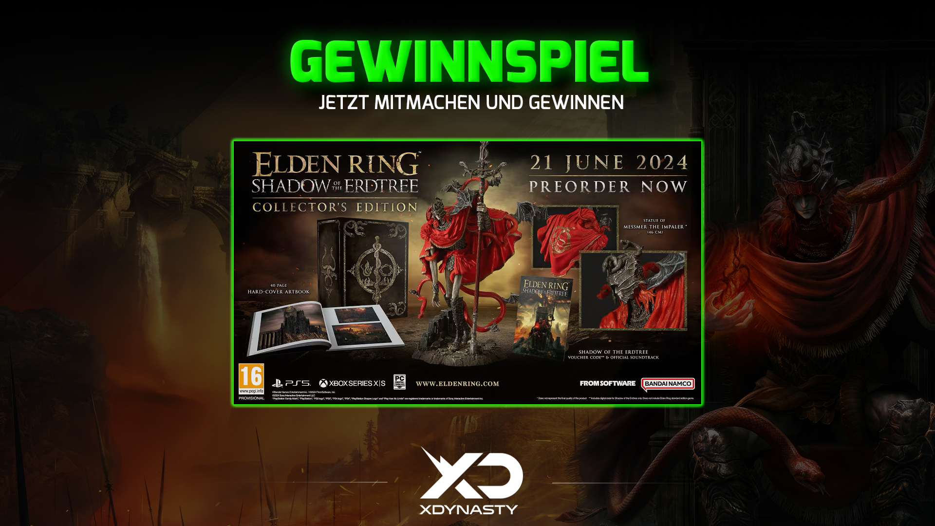 XboxDynastie: Compétition avec Elden Ring : Shadow of the Erdtree Collector's Edition