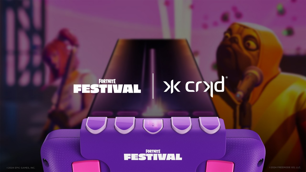 CRKD NEO S édition vague violette: Manette compatible avec Fortnite Festival