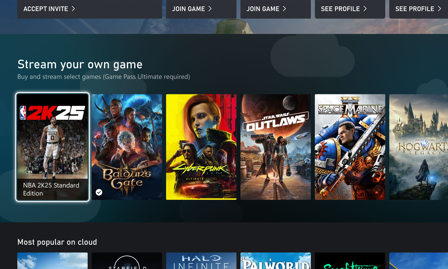 Utilisez Xbox Cloud Gaming sur le Steam Deck