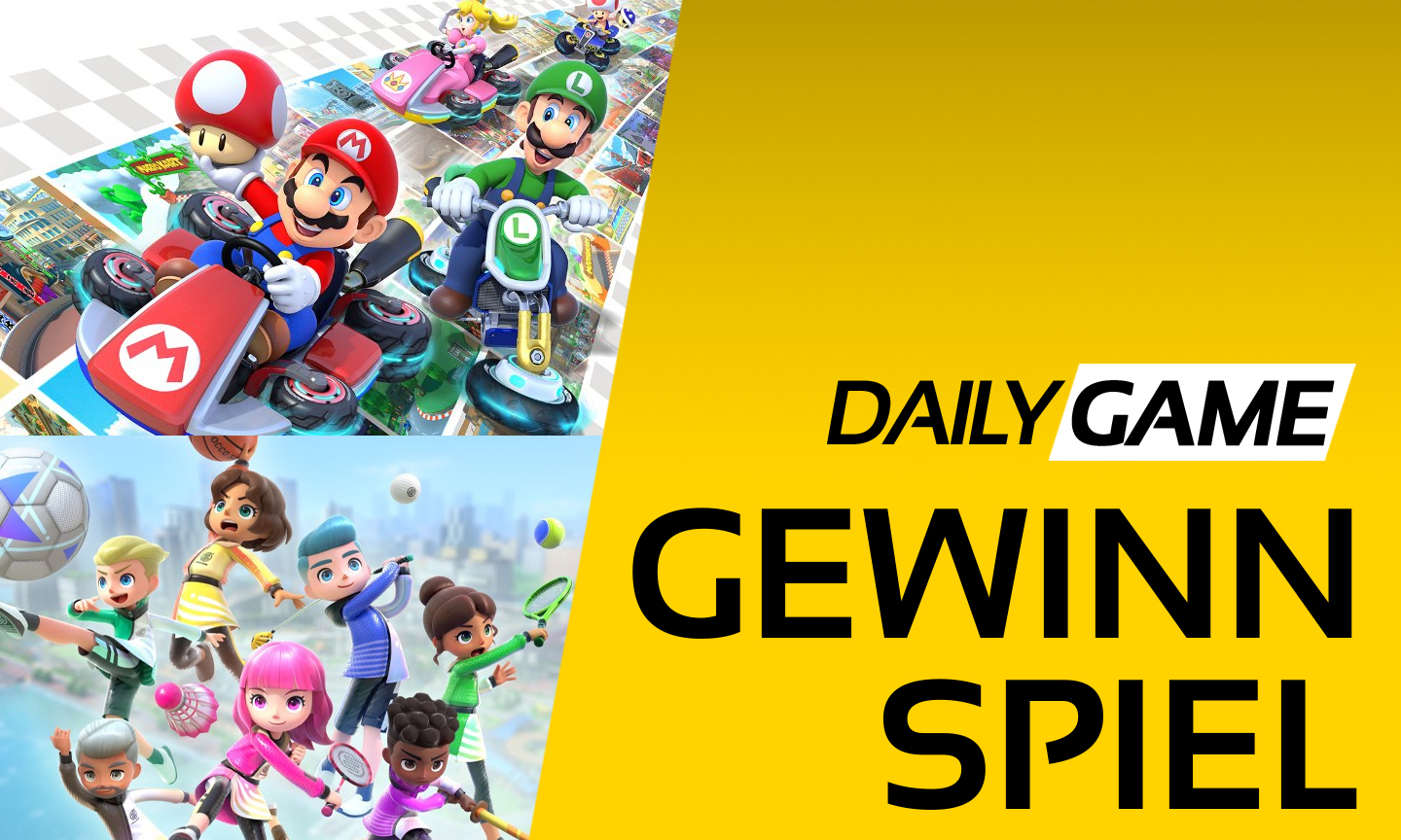 Jeux gagnants : 1x Super Mario Party Jamboree, 1x Mario Kart 8 Deluxe et 1x Nintendo Switch Sports